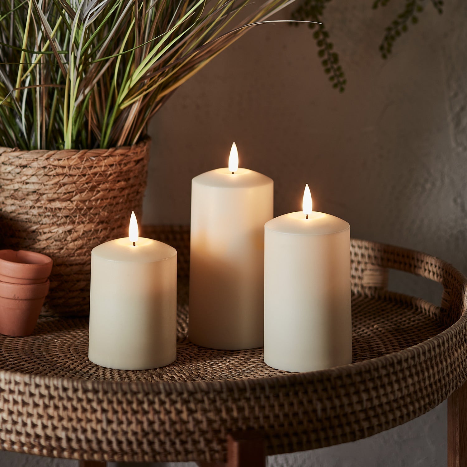 LED Outdoor Candle Set – Warm Flicker Light for Cozy Nights