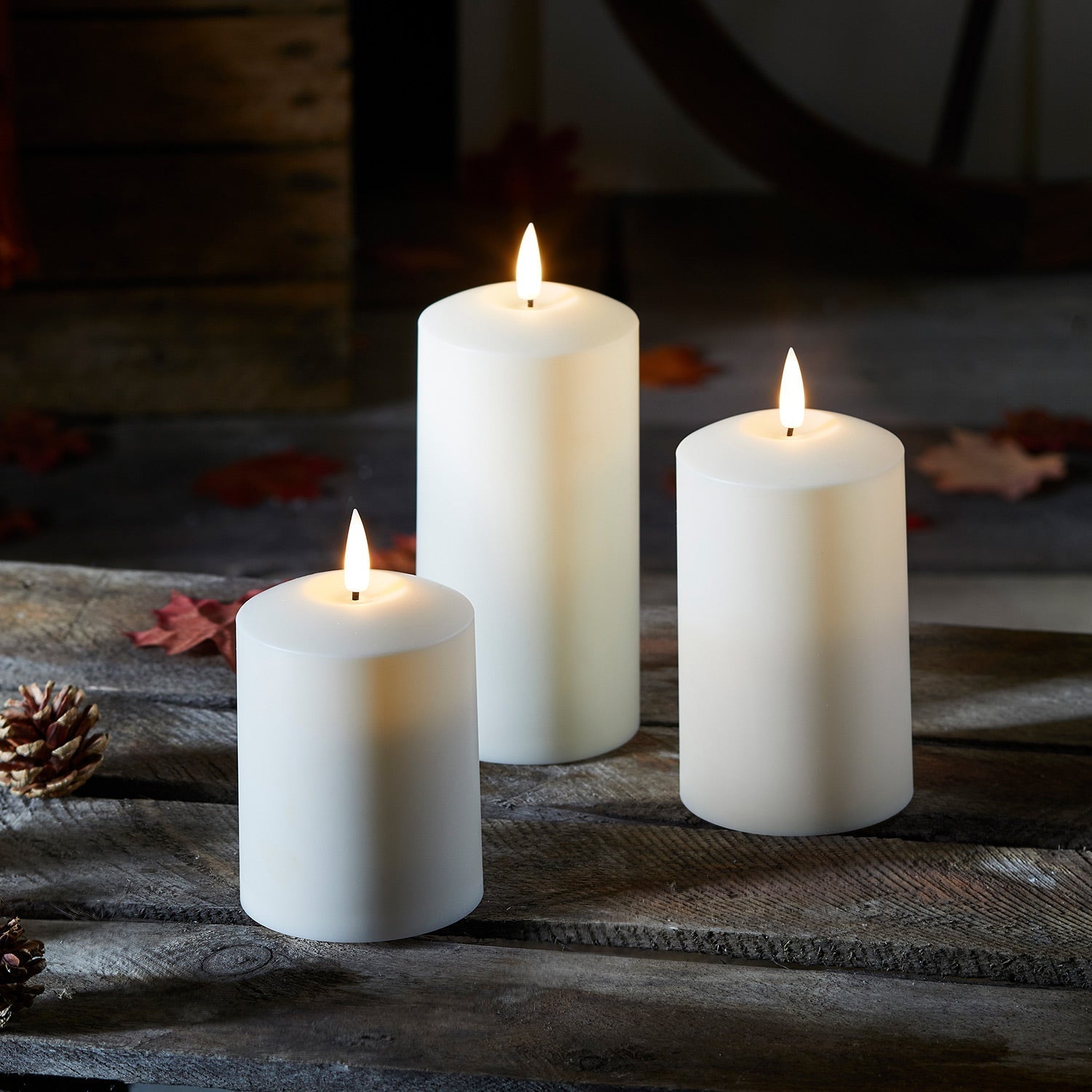 LED Outdoor Candle Set – Warm Flicker Light for Cozy Nights