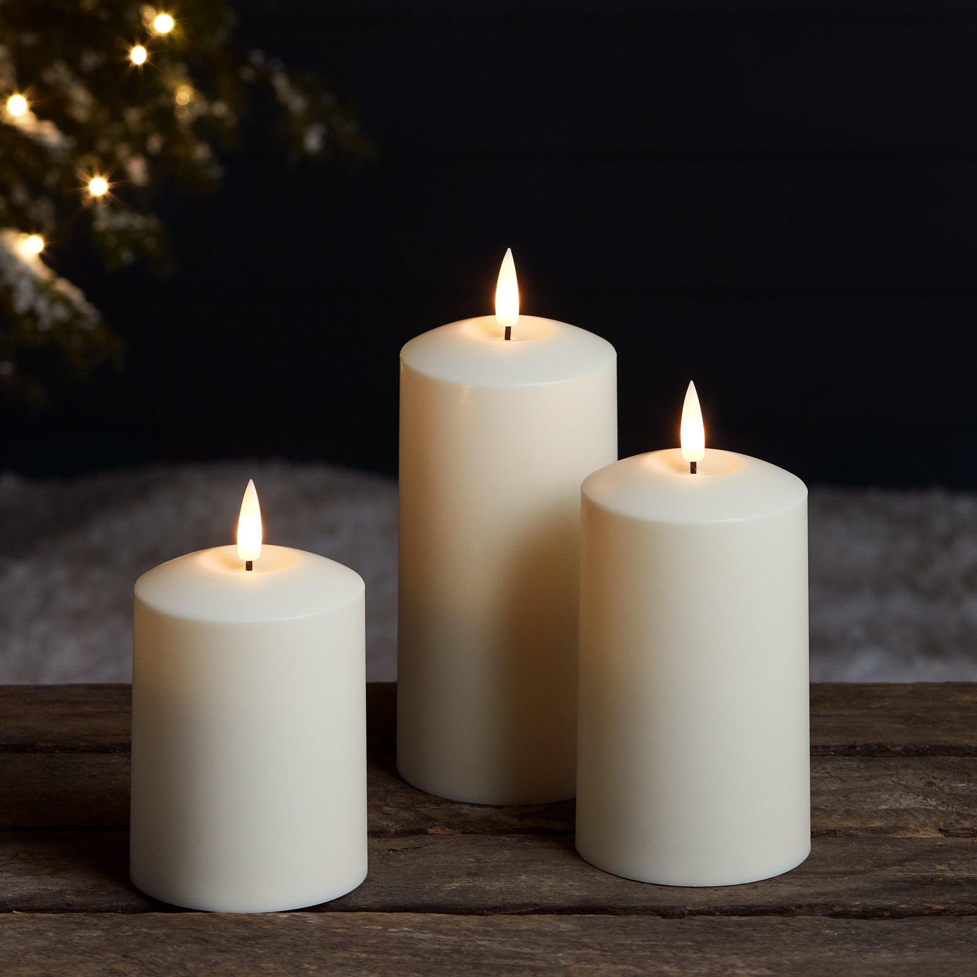 LED Outdoor Candle Set – Warm Flicker Light for Cozy Nights