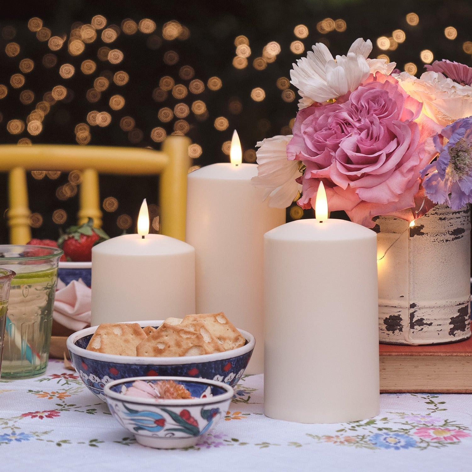 LED Outdoor Candle Set – Warm Flicker Light for Cozy Nights