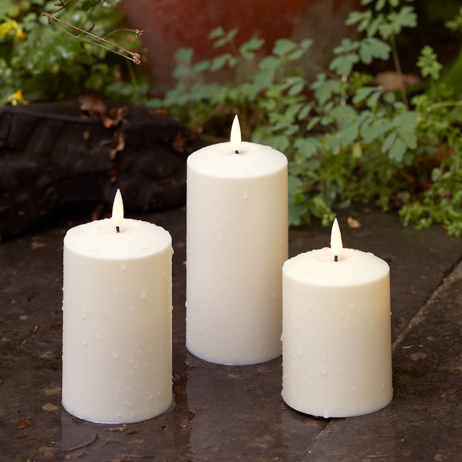LED Outdoor Candle Set – Warm Flicker Light for Cozy Nights