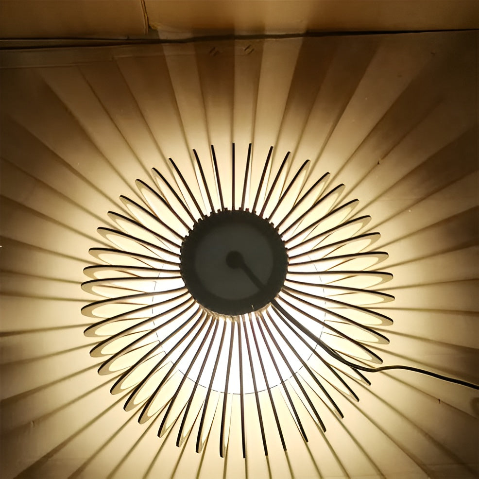 Vintage Wooden Cage Pendant Light – Rustic Industrial Ceiling Lighting