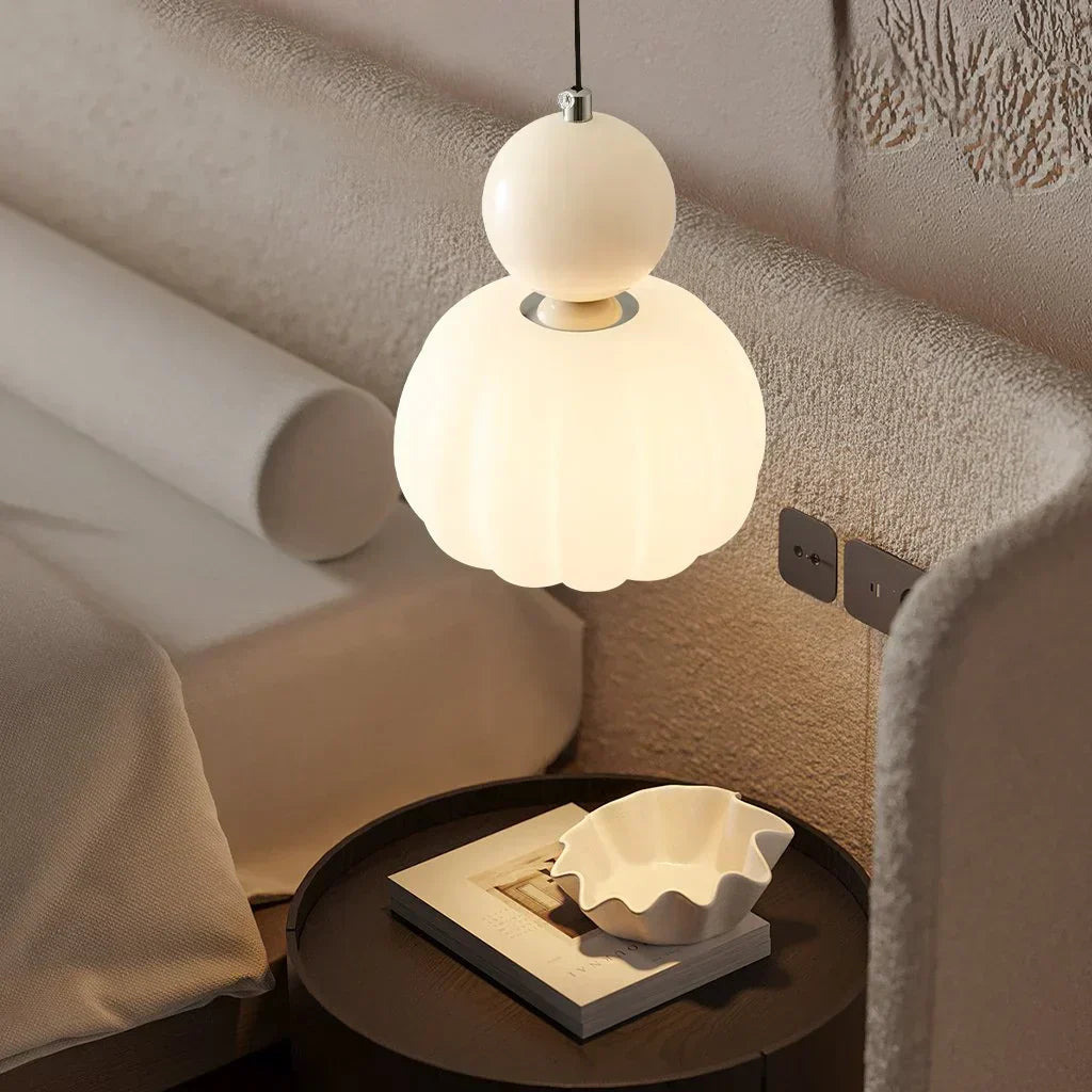 Art Deco Scout Pendant Light – Timeless Elegance in Cream