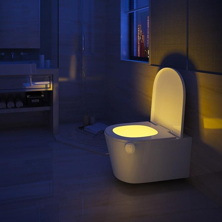 Automatic Motion Sensor Toilet Night Light – Soft Glow for Night-Time Use