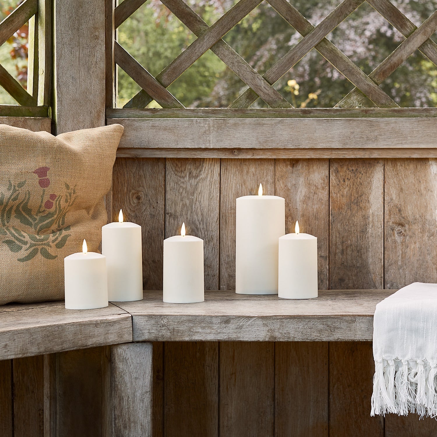 LED Outdoor Candle Set – Warm Flicker Light for Cozy Nights