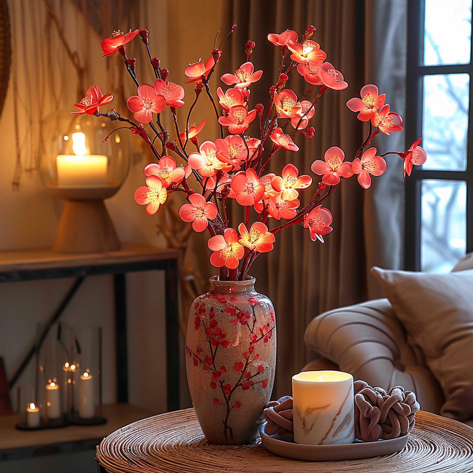 Olive Branch LED Garland – Natural Ambient Decorative Lighting