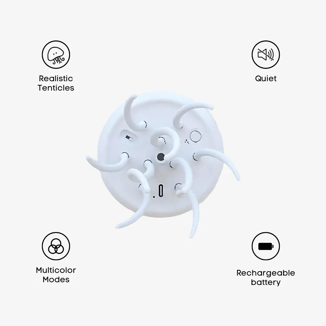 GlowJelly | Colour-Changing Jellyfish LED Lamp – Mesmerising Ambient Lighting