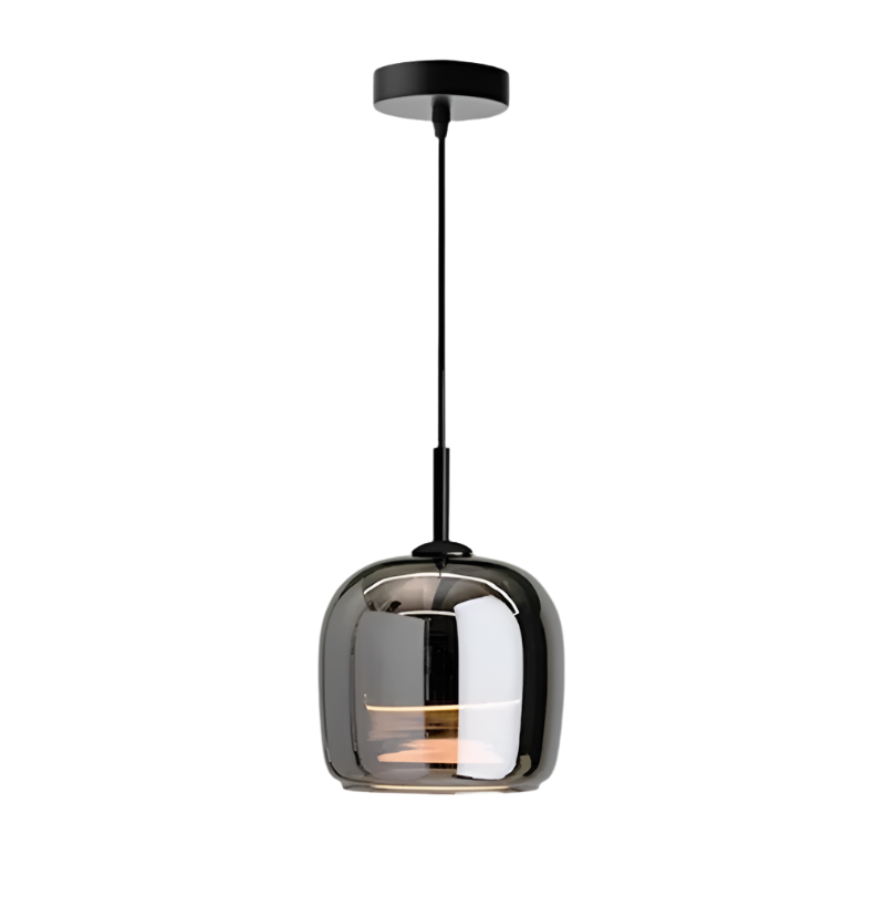 Modern Nordic Black Glass Pendant Light – Elegant Minimalist Design